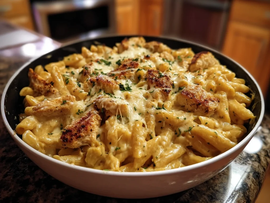 Cheesy Garlic Parmesan Chicken Pasta Skillet: One-Pan Wonder