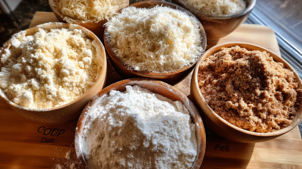 Flour types affecting dense sourdough bread